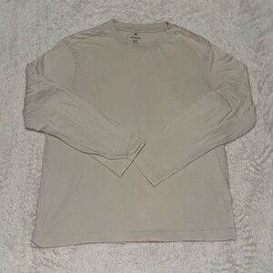 (2 for $10) H&M beige long sleeve